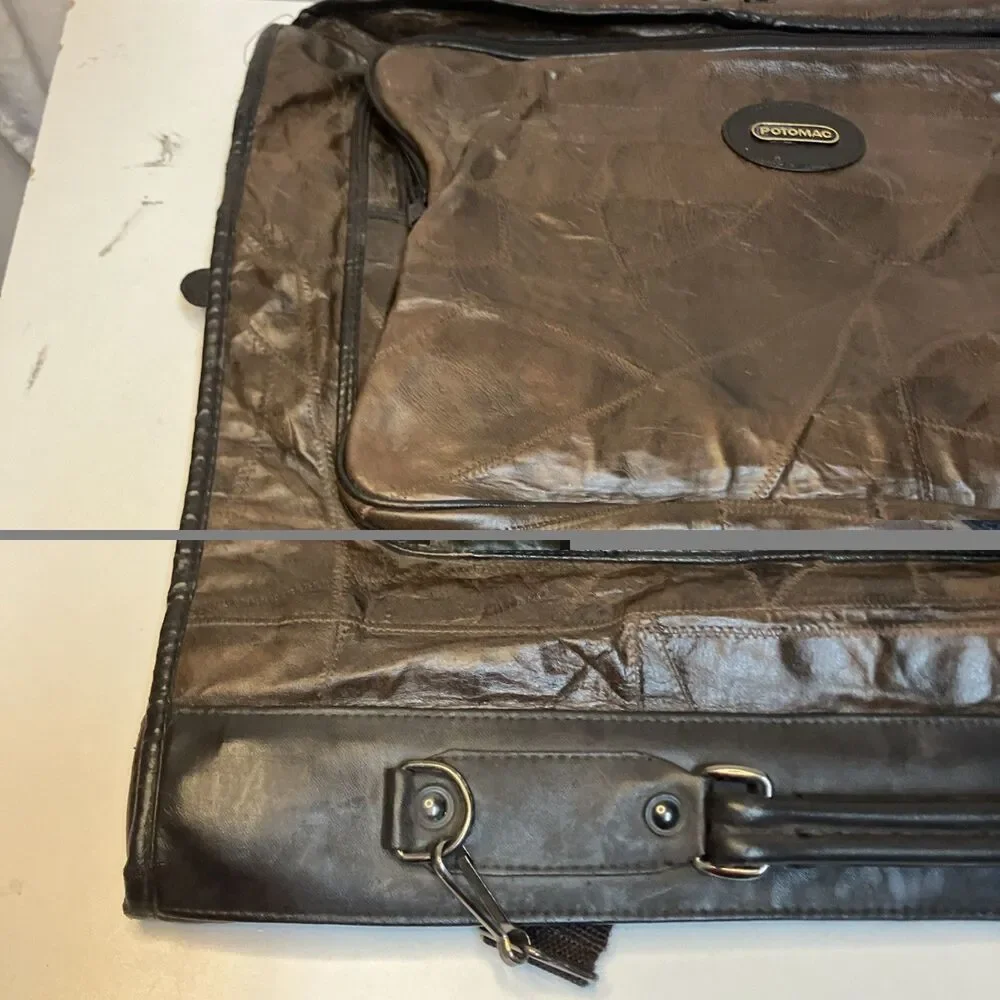 Potomac Leather Goods Company Genuine Leather Garment Travel Bag